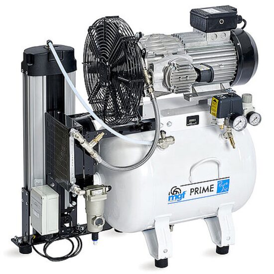 Compresor de aer 50/15 PRIME E 10 BAR 230V 50 Hz -fara ulei,cu un uscator prin absorbtie, 100 l/min la 8 bar, rezervor 40L MGF Compressors