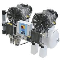 Compresor de aer 100/50 Tandem Prime M HD - fara ulei, cu membrana, 330 l/min la 8 bar, rezervor 90L MGF Compressors