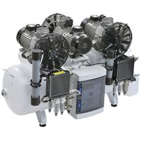 Compresor de aer 200/75 PRIME X3- fara ulei, cu membrana, 474 l/min la 8 bar, rezervor 200L MGF Compressors