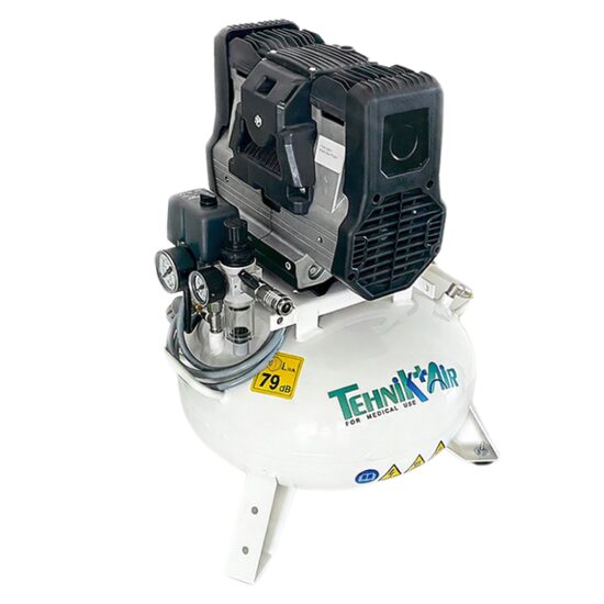 Compresor 24/XS88 -pentru un scaun dentar, 140 l/min, butelie 24 l, 9 bar Tehnik-Air