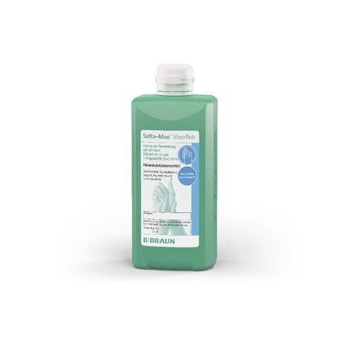 Dezinfectant alcoolic pentru dezinfecția igienică și chirurgicală a mâinilor | Consistență de gel | 500 ml - SOFTA-MAN® ViscoRub – B. Braun