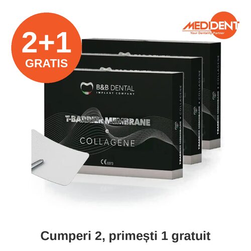2 + 1 gratis T-BARRIER COLLAGEN-membrana colagen 30x40mm-2buc -B-00223/5