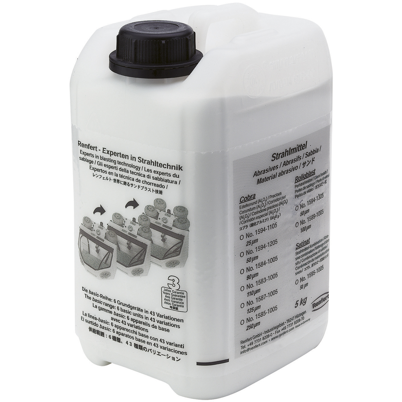 Nisip de sablare Cobra 50 microni alb x 5kg Renfert 