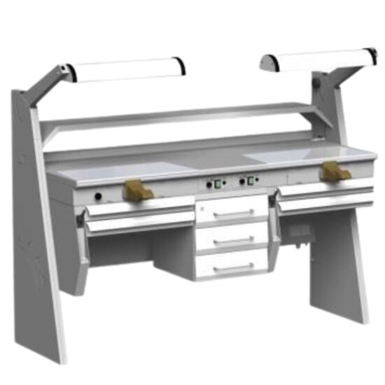 Masa de tehnica dentara cu 2 posturi Sole 2 Erio