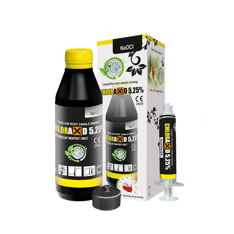 Solutie pentru spalarea canalelor radiculare Chloraxid 5,25% Cerkamed