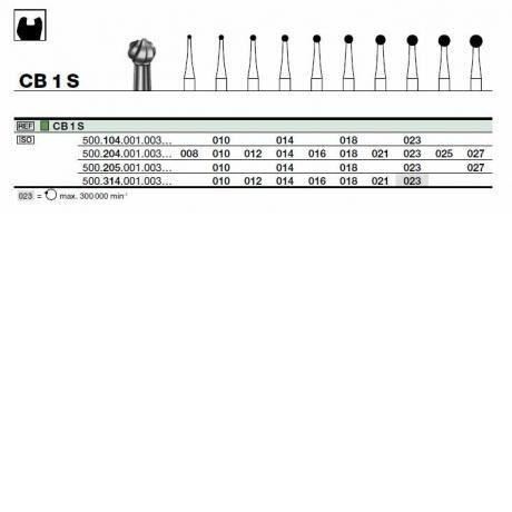 FREZE EXTRADURE CB1S PENTRU PREPARAREA CAVITATILOR